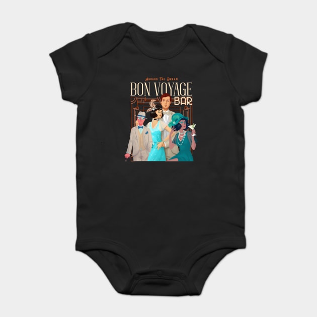 Bon Voyage Bar Abroad the Dream Cruise Ship Baby Bodysuit by Joaddo